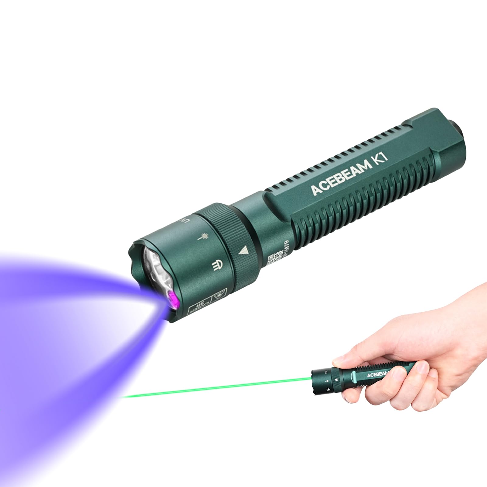 Amazon.com: ACEBEAM K1 Rechargeable EDC AA Flashlight with Green