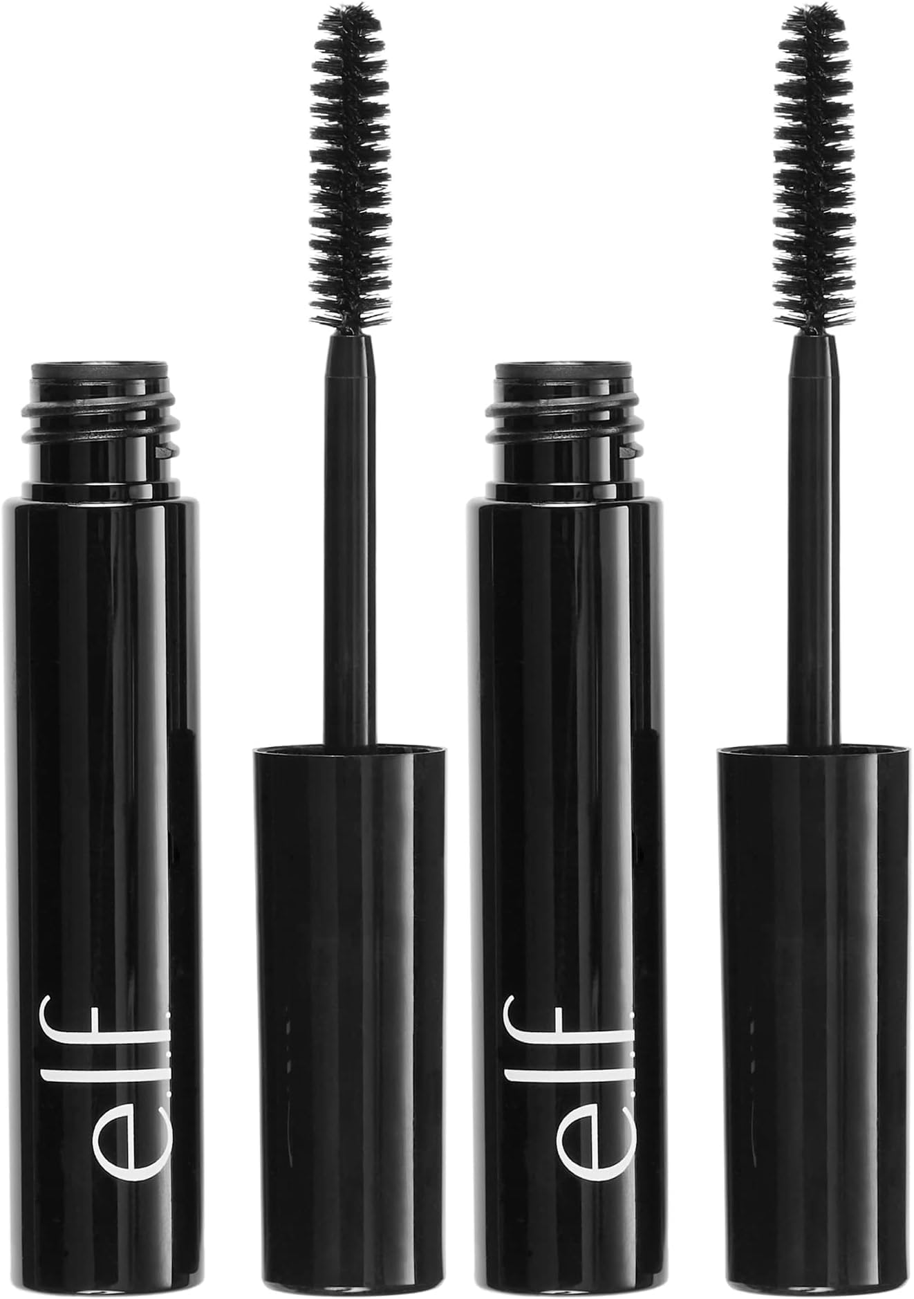 Cosmetics Volumizing Mascara, Mascara For Fuller, Thicker-Looking Lashes, Enriched With Vitamin E, Black,0.19 Fl Oz (Pack of 4)