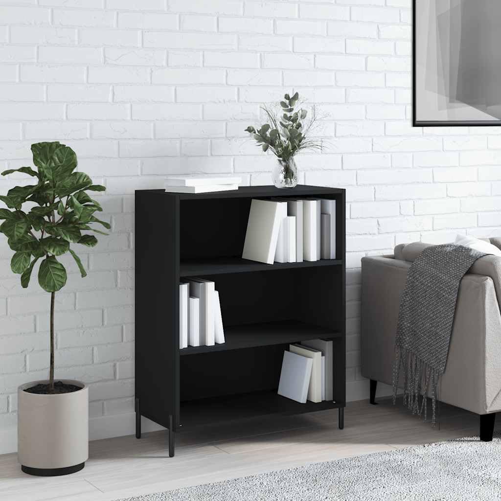 Scaffale nero 69,5 x 32,5 x 90 cm