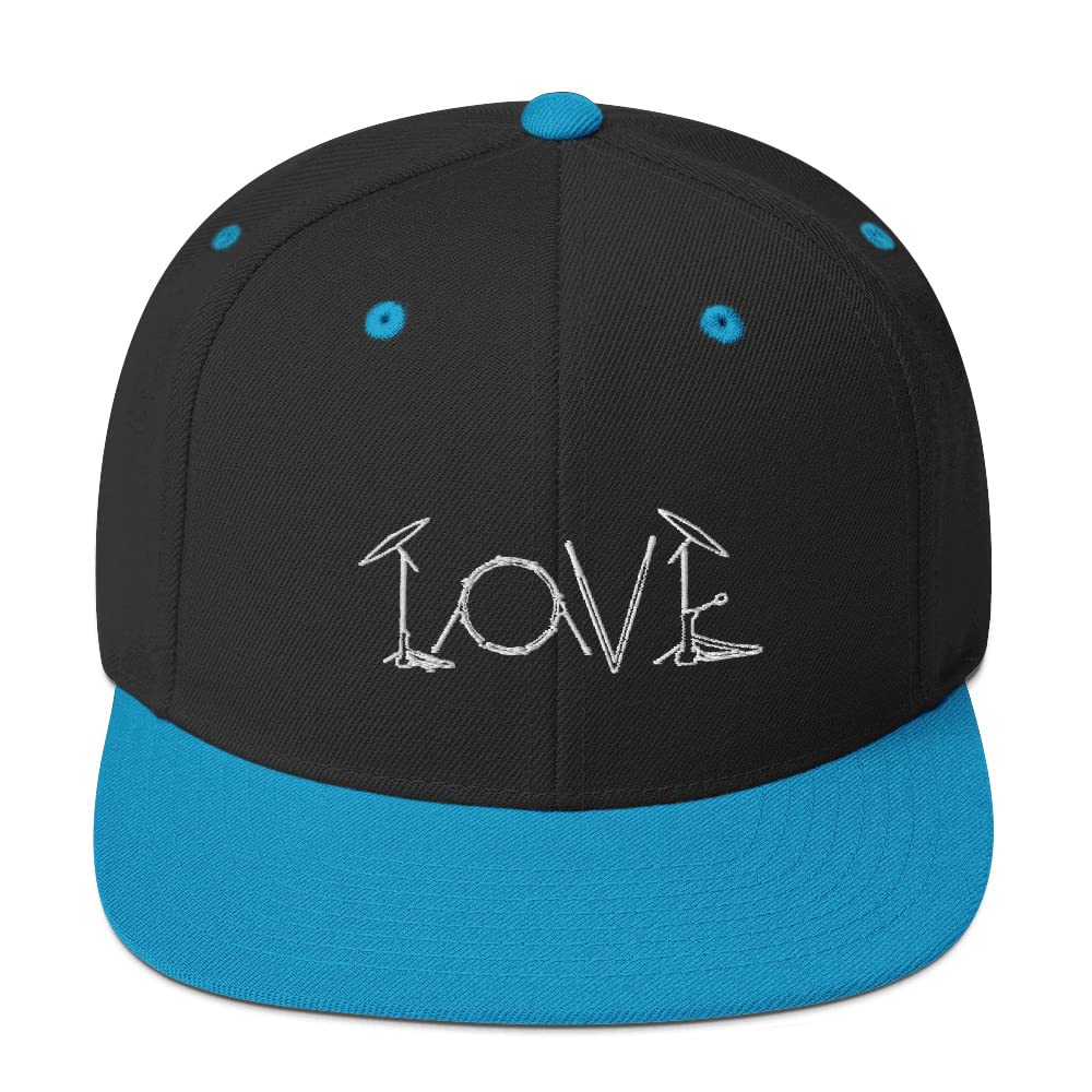 TeegarbSnapback Hat Drummer Love Percussionist Instrumentalist Drummists Drum