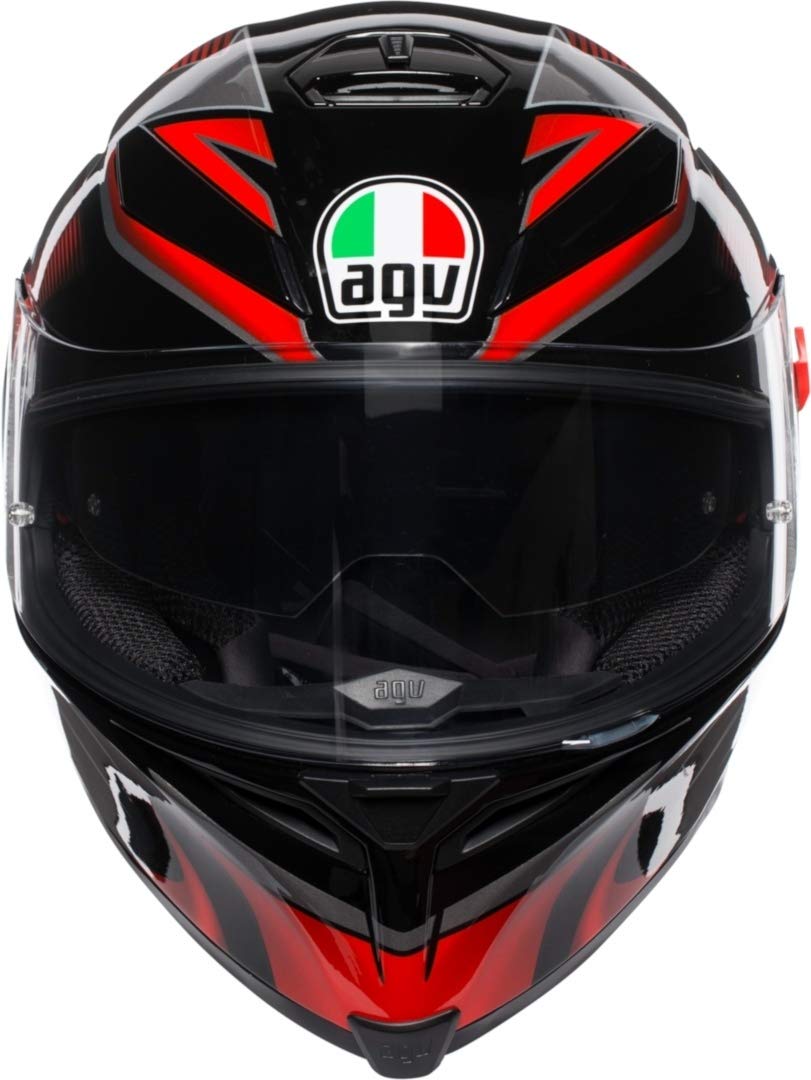 agv k-5 s カーボン ヘルメット イリジウム ゴールド ミラーシールド付き HURRICANE 2.0 BLACK／RED 検索用 pista ピスタ k-6 k-3 k-1 Amazon.es: AGV K5-S Hurricane 2.0 Negro Rojo Casco De Moto De Cara