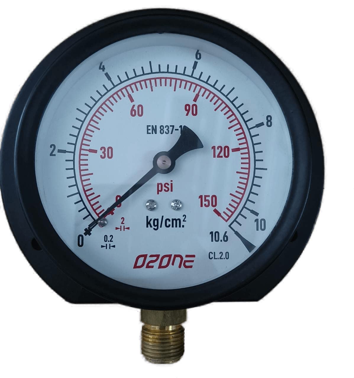 Ozone STAINLESS STEEL pressure gauge borden tube pressure gauge