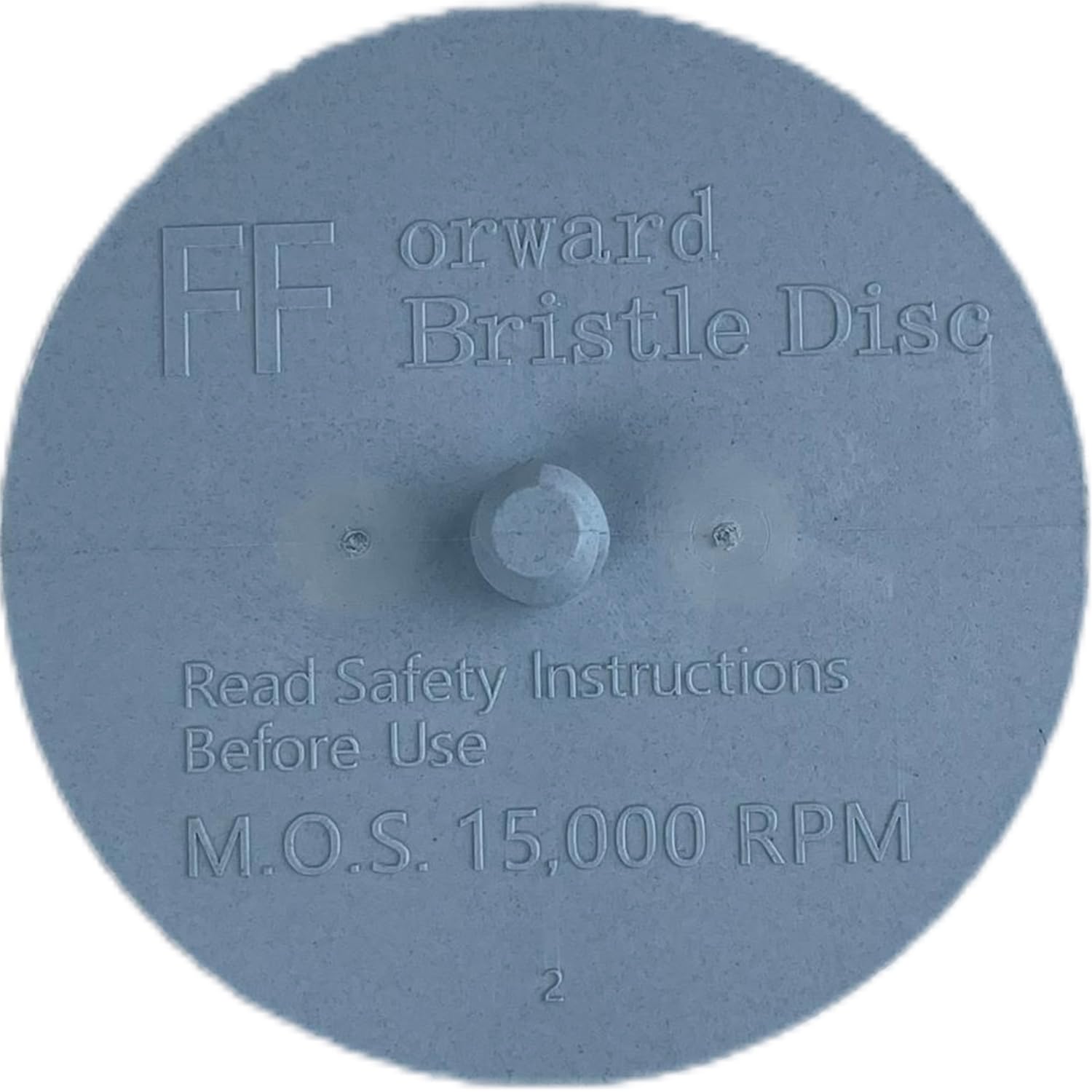 Lot de 2 disques à poils de 7,6 cm, grain 120 avec fixation de tige de 6,35 mm, disque de brosse de retrait de revêtement abrasif pour métal, jaune