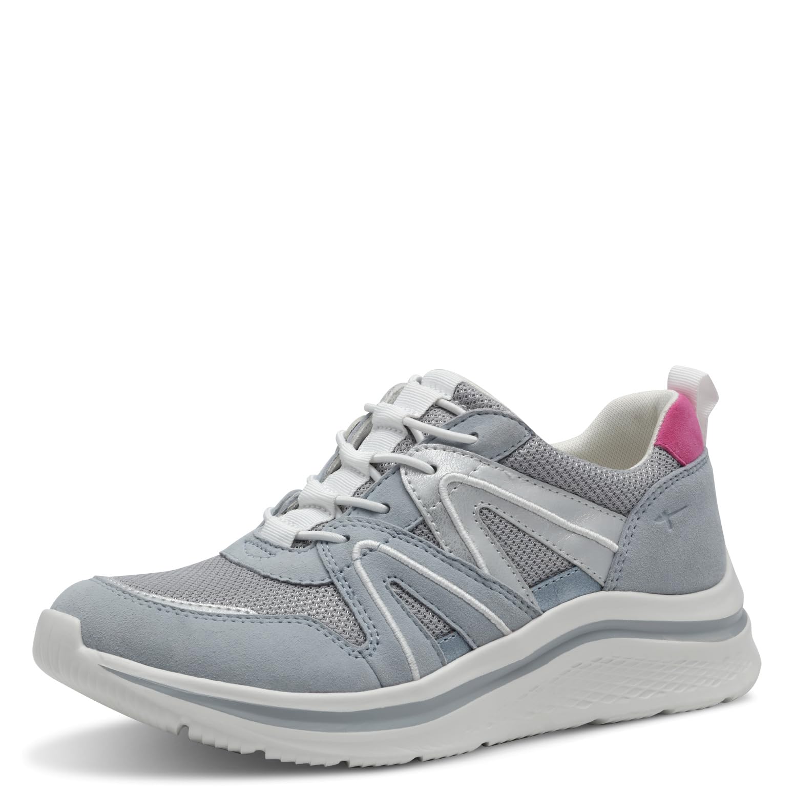 Tamaris Comfort Women’s Flat Sneakers Sporty Comfortable, Blue, 3,5 UK
