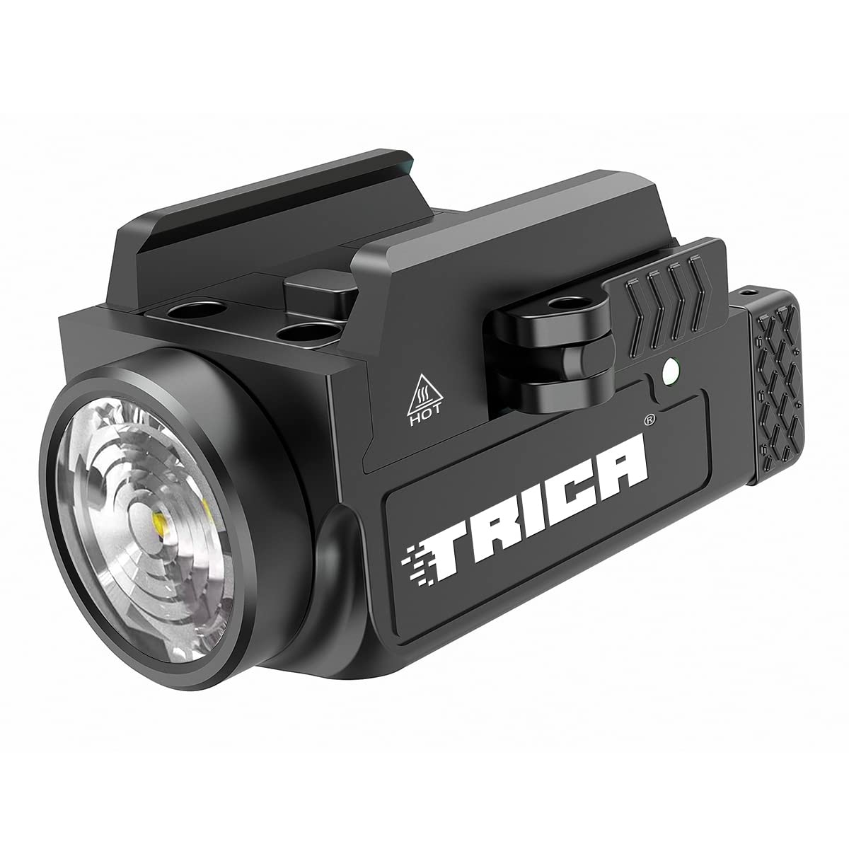 800 Lumens Compact Pistol Light, USB Rechargeable Rail-Mounted Tactical Gun Flashlight for Handguns, Quick Release Mini Weapon Light Compatiable for 1913,GL Style Full Size and Compact Rail