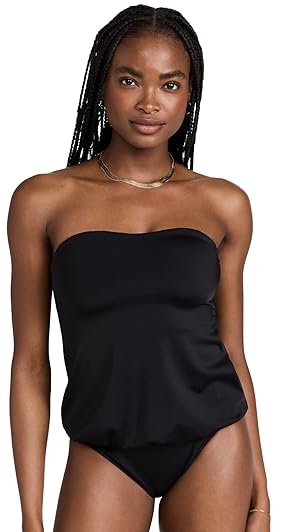 Norma Kamali Women's Kamali Kulture Babydoll Swimsuit, Black