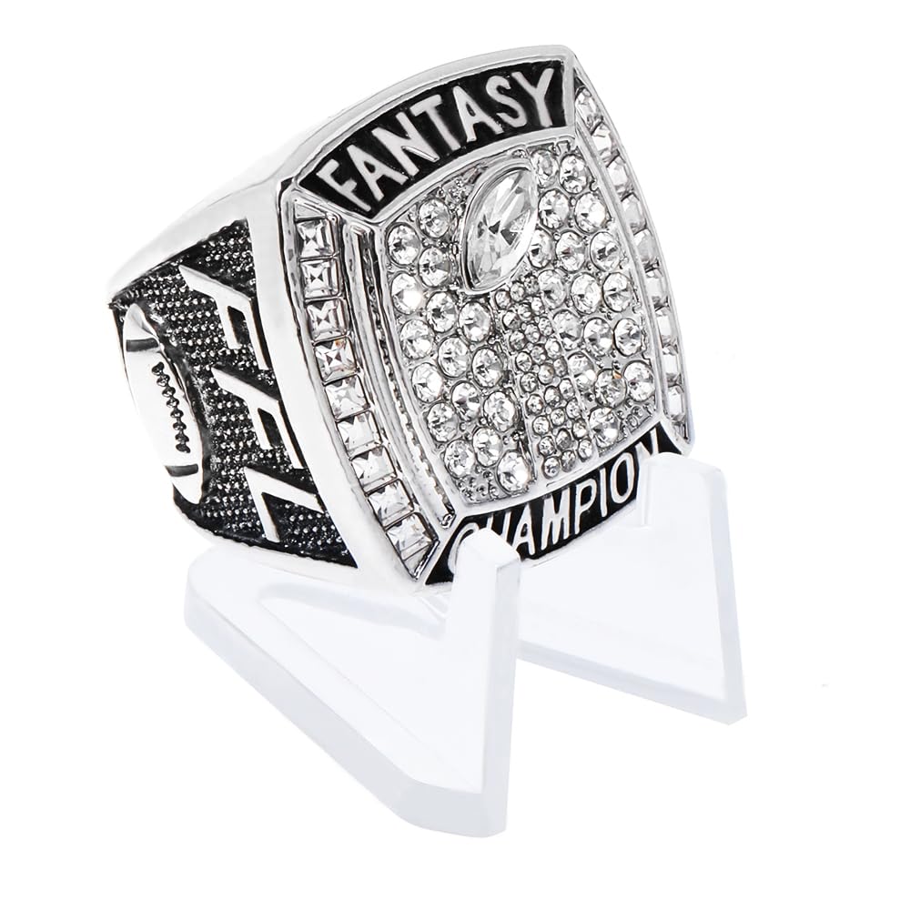 noblehead 2018 Fantasy Football Ring | Heavy FFL Championship Ring | MVP Award Trophy For Fantasy Football League Winner…