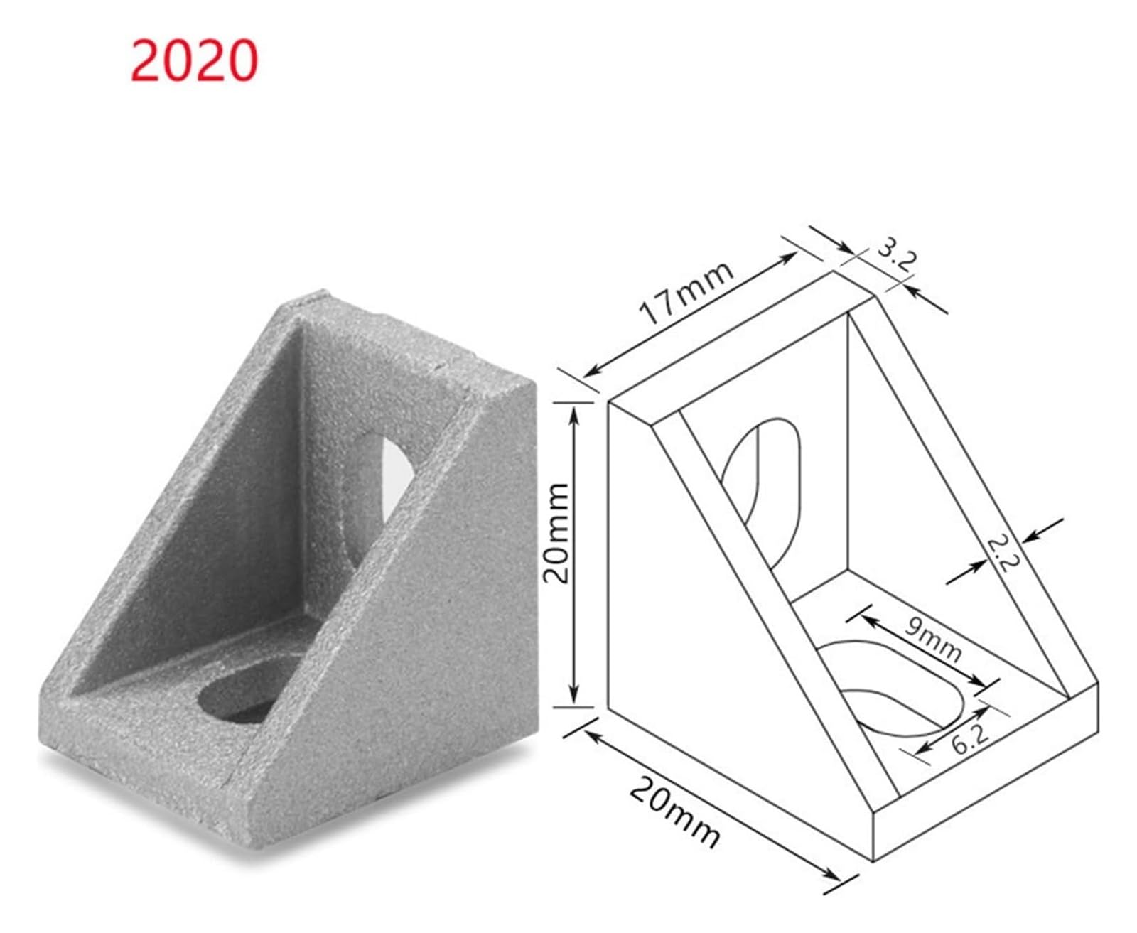 Aluminiowy wspornik kątowy - 50/100 sztuk, wytrzymałe wsparcie do użytku domowego i przemysłowego, idealny do projektów DIY i montażu mebli