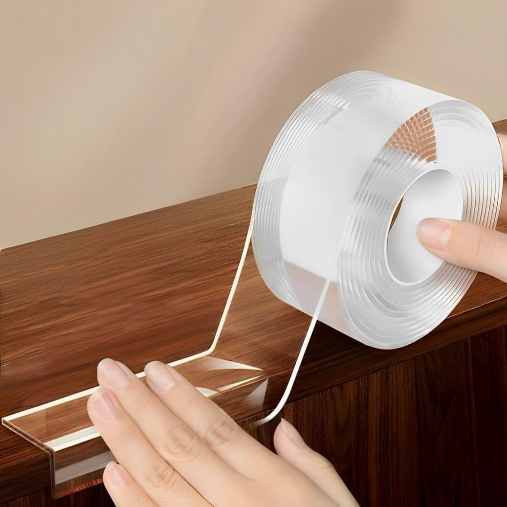 6.56ft Edge Protector for Furniture 2mm Thickness Corner Protector for Cuttable Transparent Self-Adhesive Furniture Protector, proofing for Table Edge, Corners, Cabinet, Drawer