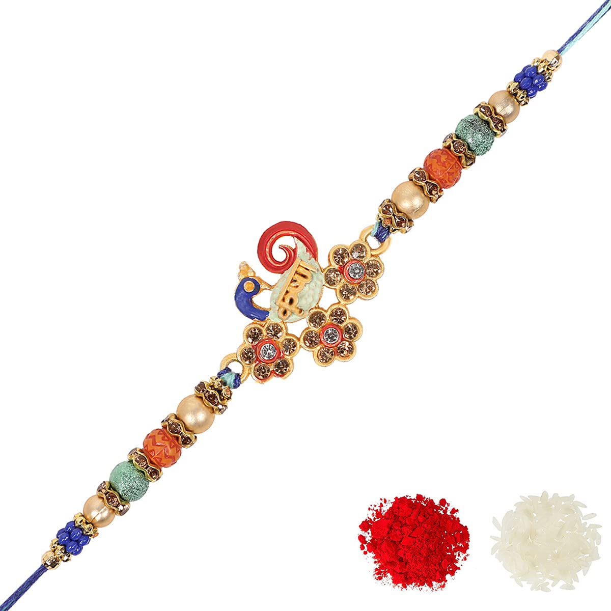 See full amazon price history chart for Riddhika Ventures Stylish Peacock Feather and Kundan Rakhi with Roli Chawal and Greeting Card (K8) Riddhika Ventures Stylish Peacock Feather and Kundan Rakhi with Roli Chawal and Greeting Card (K8) (B08BLXV4RL) Amazon Price History, Amazon Price Tracker