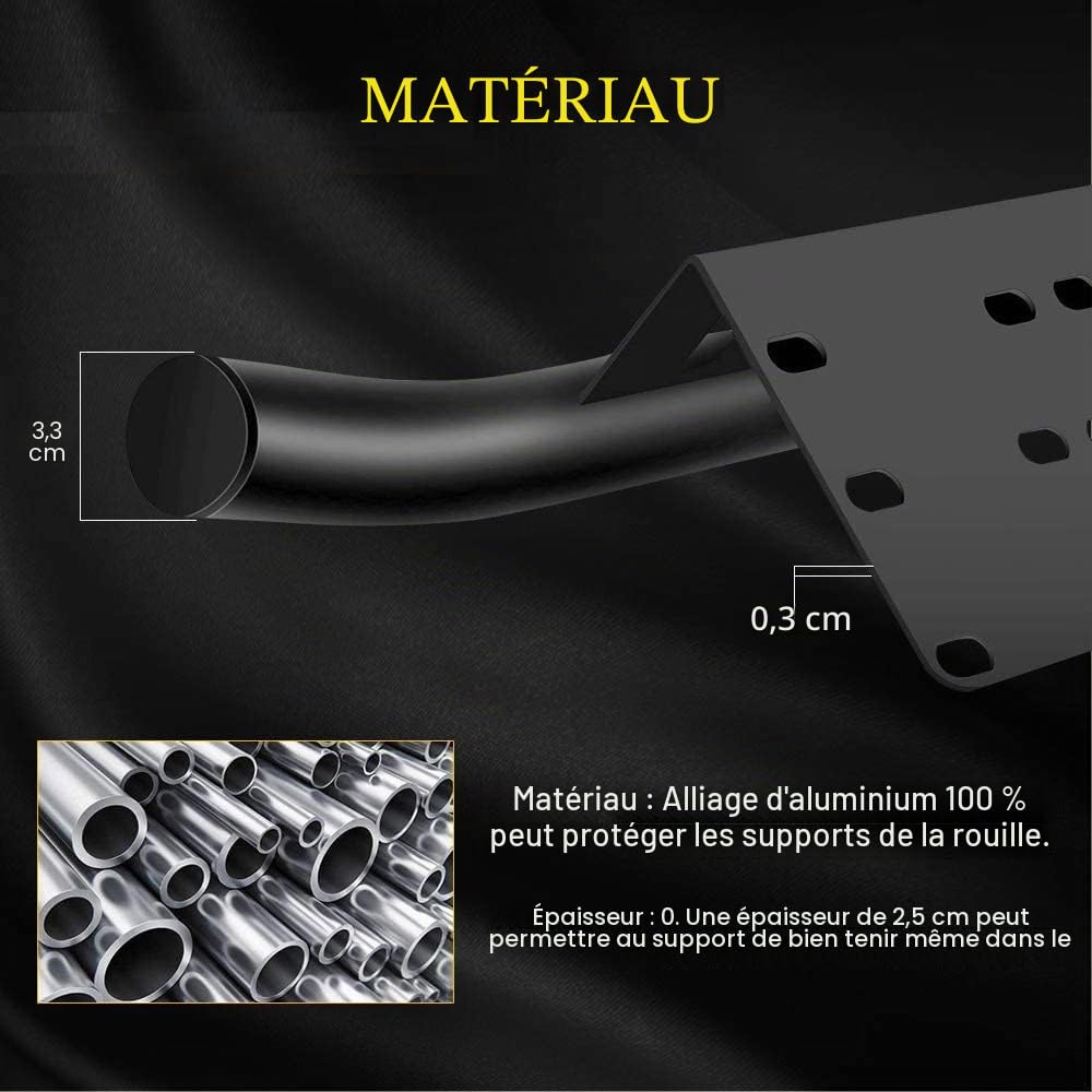 AUXTINGS 50cm 288W LED Bar à barres de lumière Spot Point avec kit de harnais de câblage + support de fixation de plaque d'immatriculation pour voiture camion VTT SUV 4x4 JP Tracteur bateau, 12V 24V