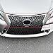 ECOTRIC Front Upper Bumper Grille Grill Compatible with 2014-2016 Lexus IS200t IS250 IS350 F Sport LX1200152 5311253061 Gray