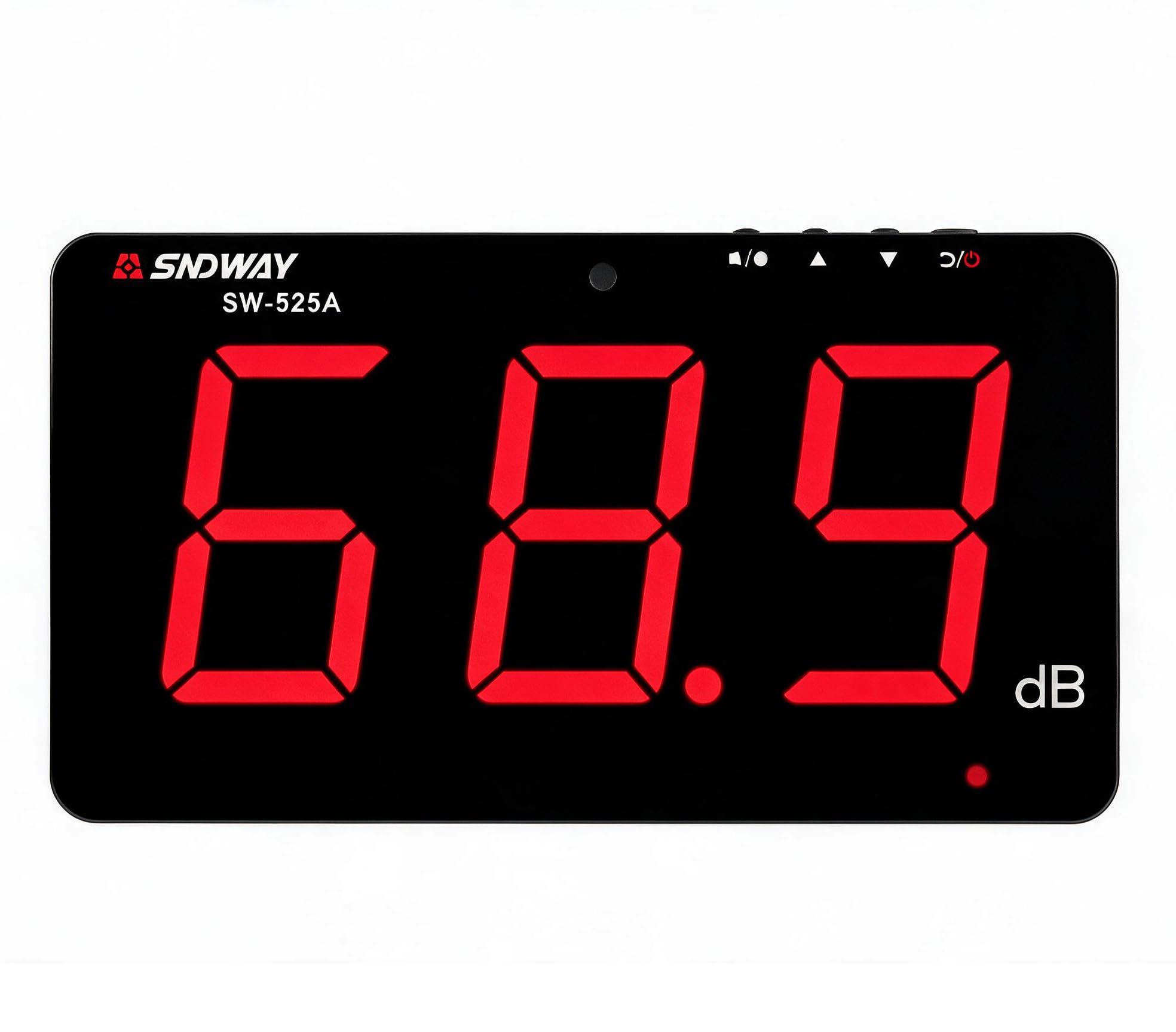 SNDWAY SW-525A Digital Sound Level Meter Noise Decibel Meter 30~130db Large Screen Display Wall Hanging Type