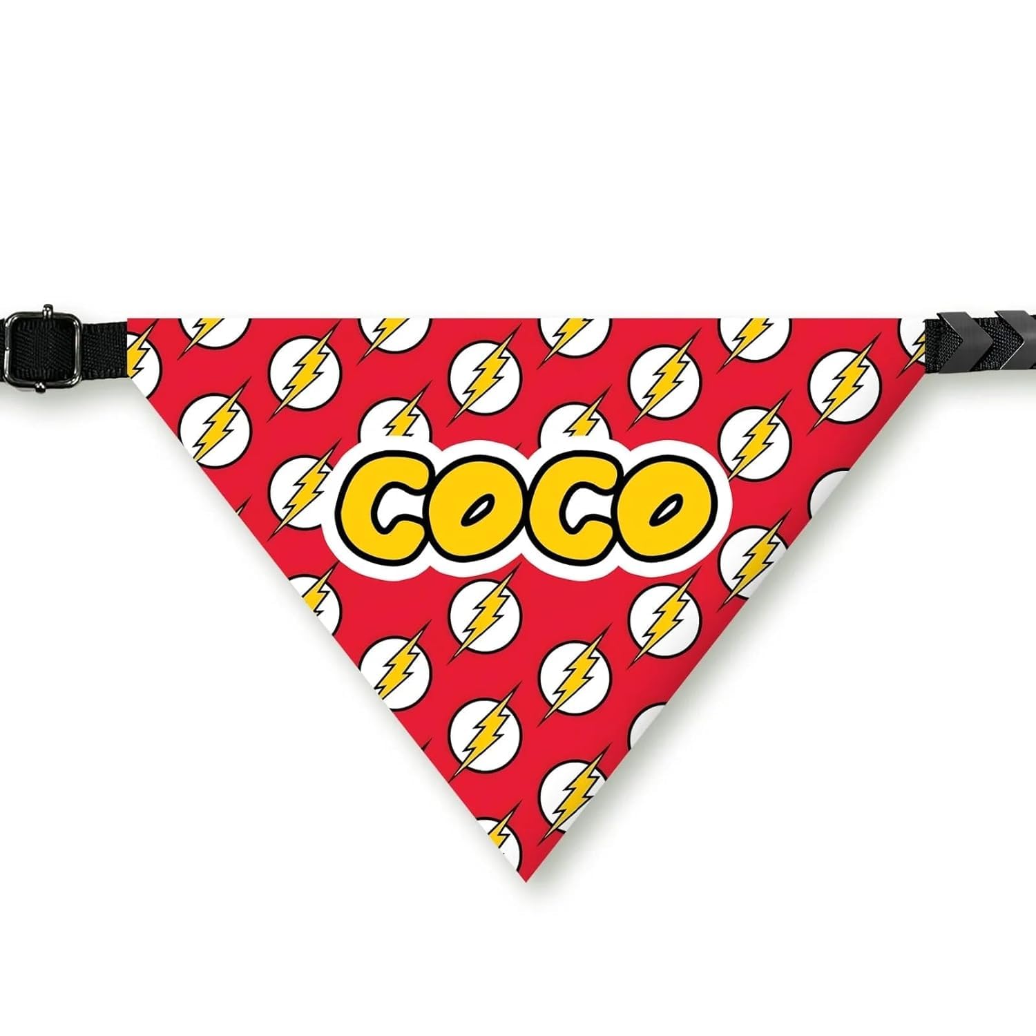 PawsIndia Dog Bandana with Collar Small Medium Large Dogs & Cats 100% Adjustable with Buckle Stretchable Fabric Lightning Bolt (B0DFTFY75B) Amazon Price History, Amazon Price Tracker