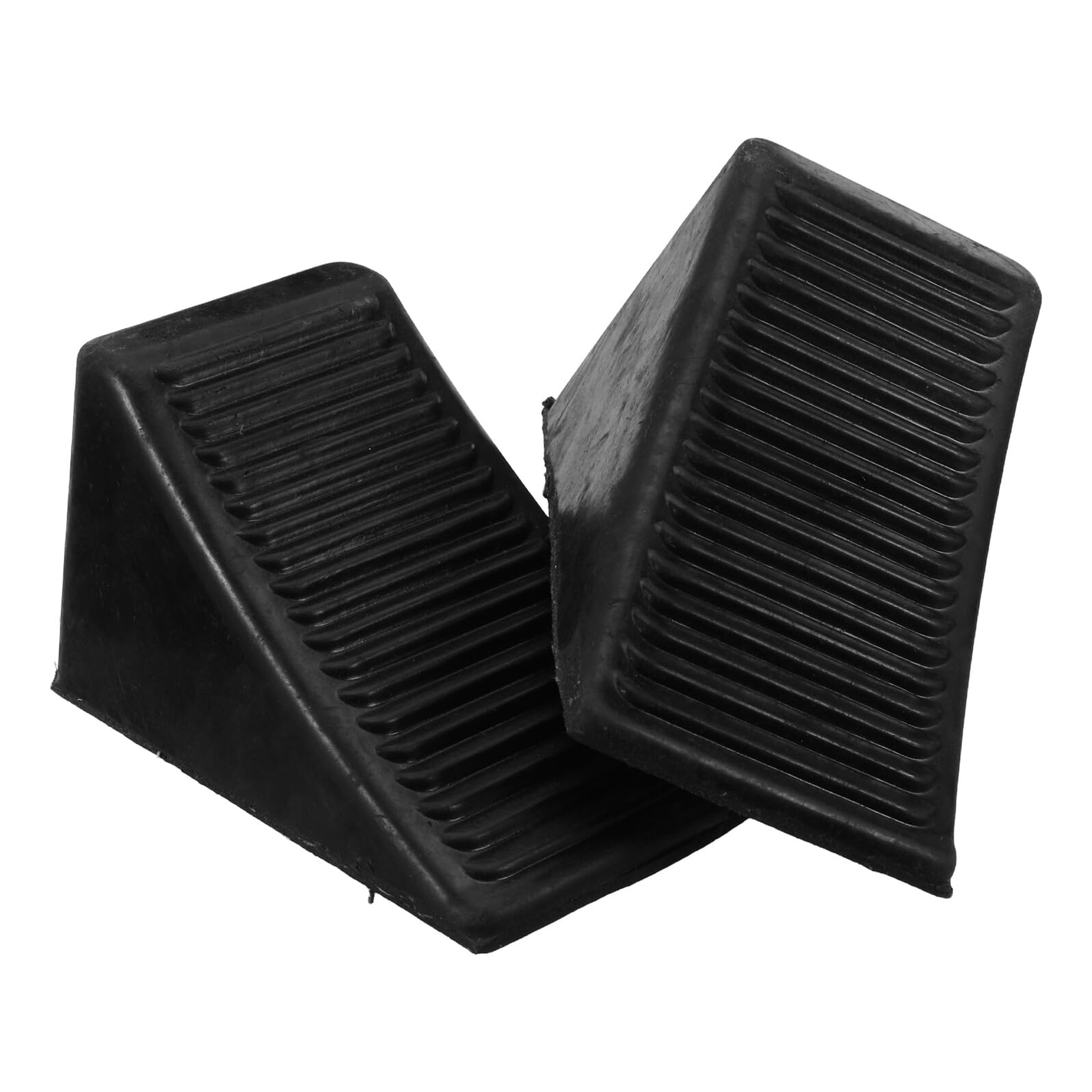 Cales de roue caoutchouc lot de 2 pour calage sécurisé en garage