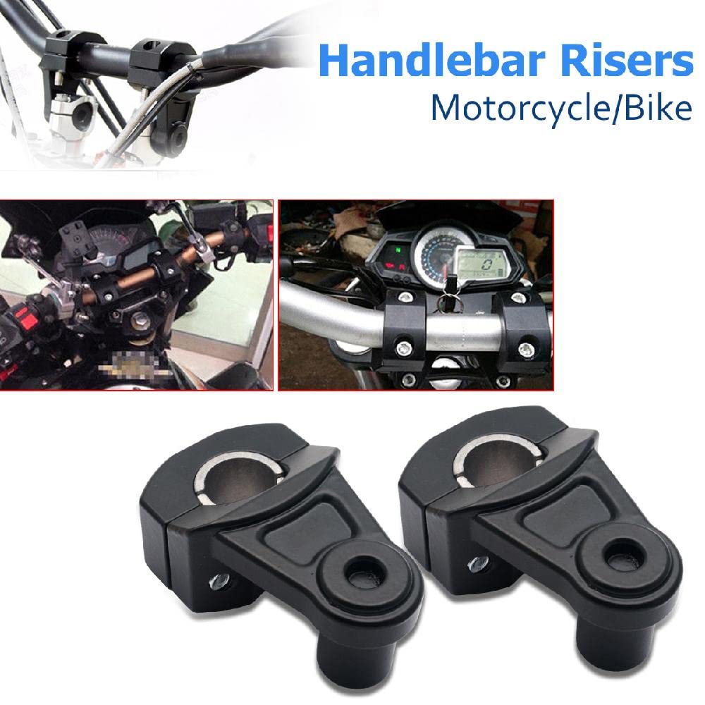 Baceyong Manubrio Risers, Modificato Leading Manubrio Kit Adatto per Fuoristrada Moto 7/8" (22mm), 2 pizze