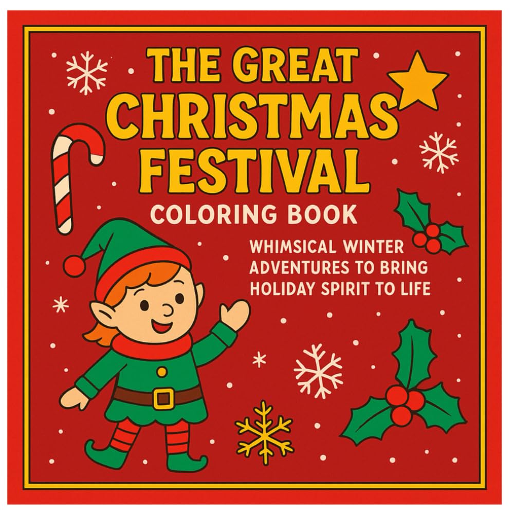 The Great Christmas Festival Coloring Book: Whimsical Winter Adventures To Bring Holiday Spirit To Life