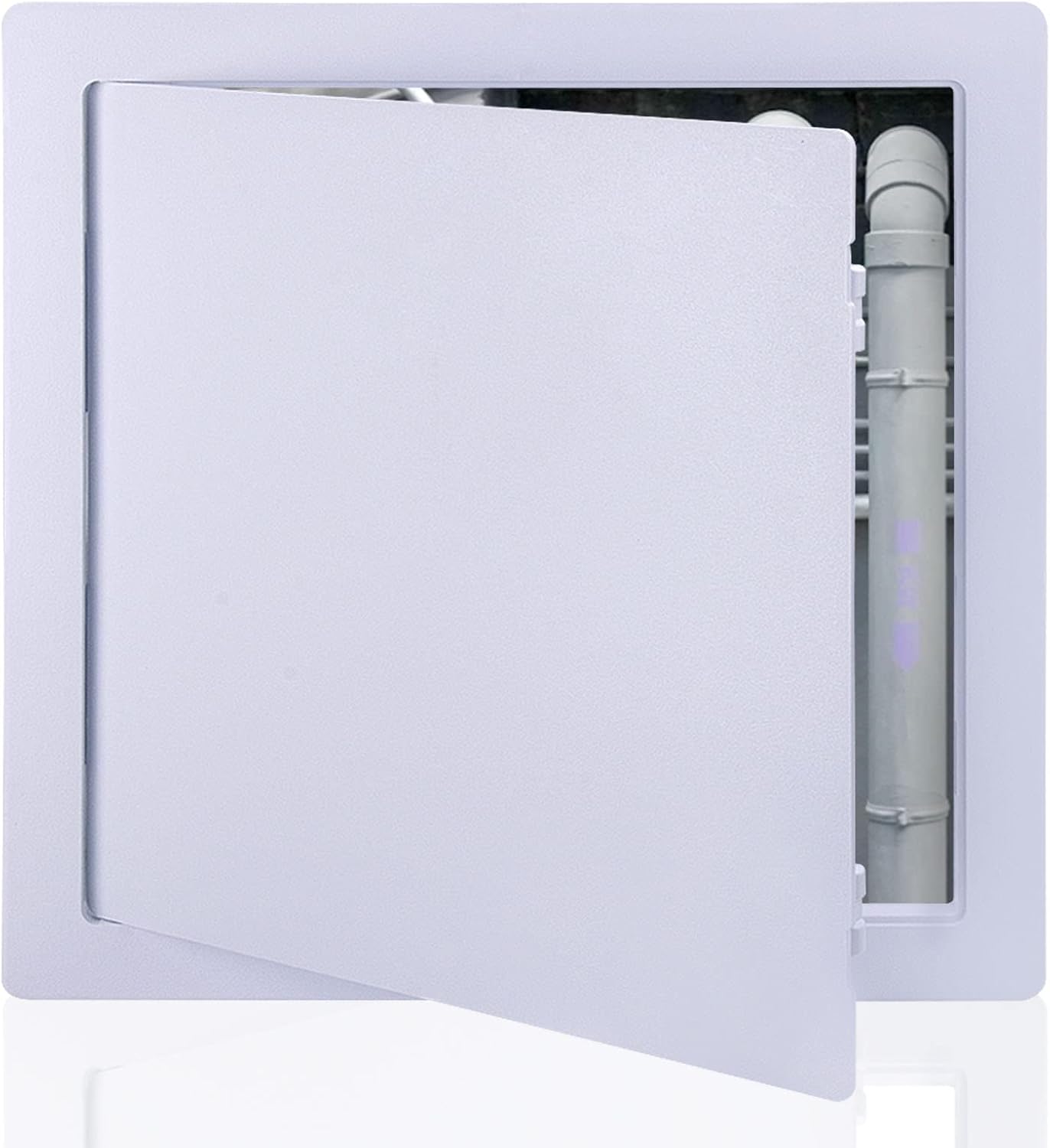 Plumbing Access Panel for Drywall 10 x 10 Inch Plastic Access Door Removable Wall Access Panel Ceiling Reinforced Hinged Durable White