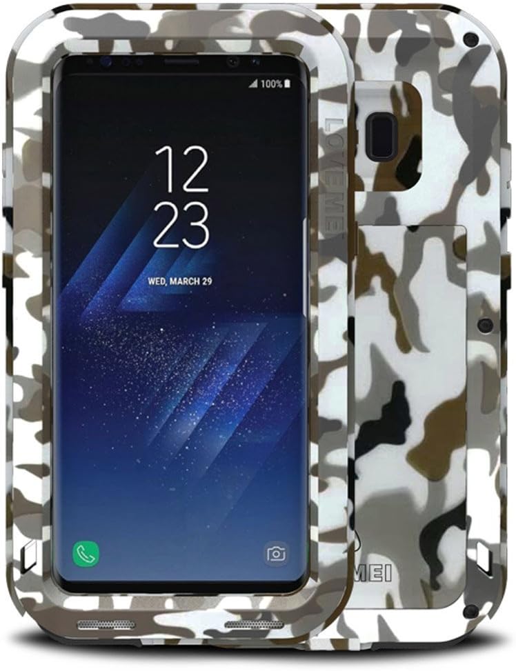 Galaxy S8 Plus Case, Eastyleway [Camo Series] Aluminum Military Heavy Duty Extreme Shockproof Dust/Dirt Proof Case Cover For Samsung Galaxy S8 Plus(2017) (Desert)