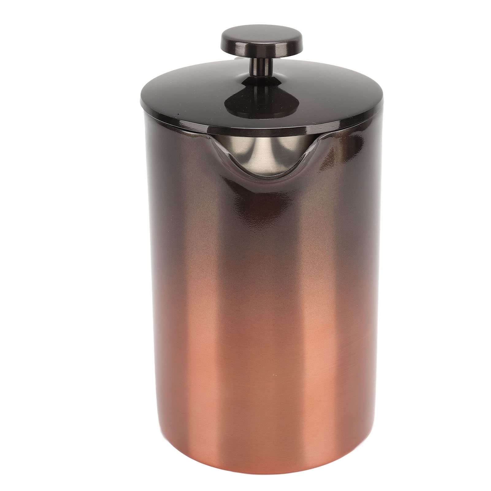Cryfokt Macchina per tè e caffè French Press Resistente Alla Ruggine con Struttura a Doppia Parete per gli Appassionati di caffè Caldo, Acciaio Inossidabile 304 (800 ml)