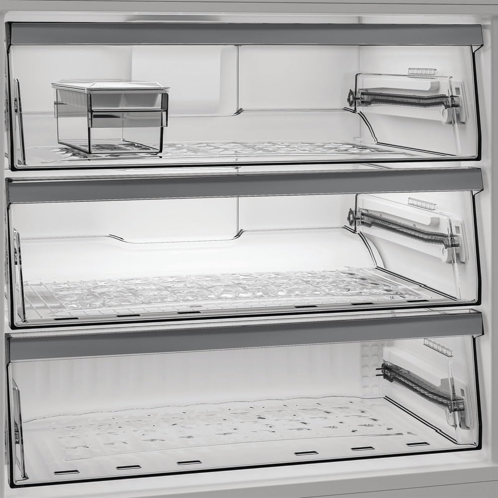 Whirlpool WHK2 6614 X6E Frigorifero combinato a libera installazione, Dual no frost, 83cm, Classe C, Pearl Inox, 34 dbA, h193 cm