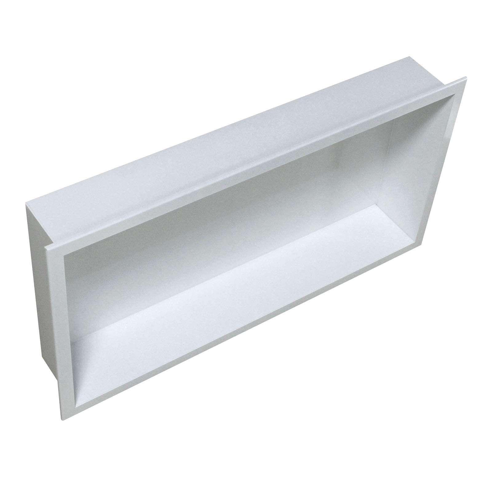 Bernstein Wandnische aus Edelstahl BS603010-60 x 30 x 10 cm - Duschablage für Badutensilien - Flexibler Einbau - in den Farben Schwarz, Weiß und Edelstahl erhältlich