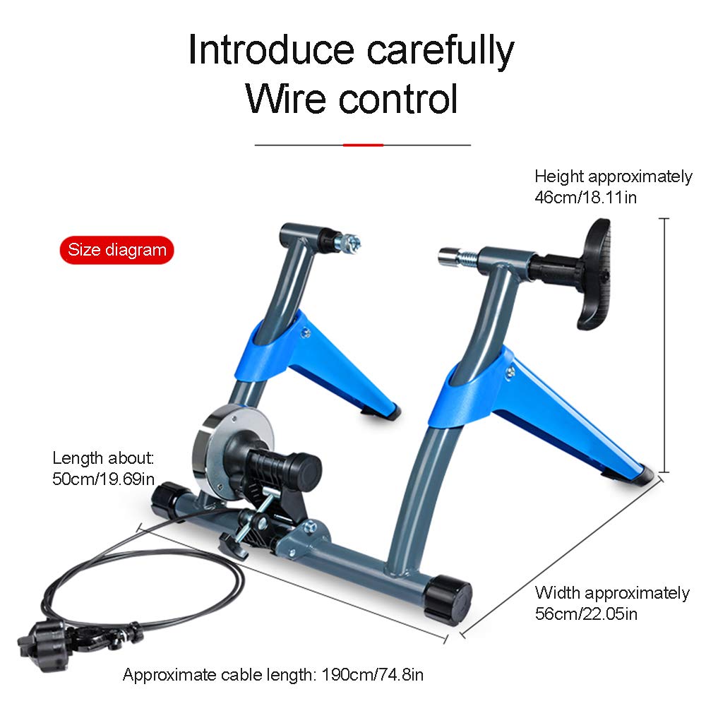 Steht Bike Trainer Road Bike Trainer Maschine mit Noise Reduction Rad 8 Stufen Widerstand beweglicher magnetische Übung einen.Kreislauf.durchmachengebirgsfahrrad stationäres