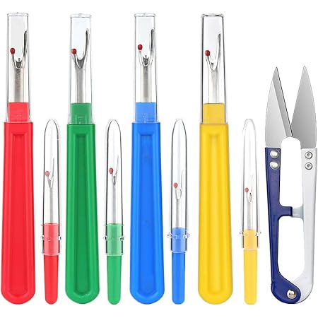Amazon 8個 縫い目リッパー プラスチックハンドル ステッチリッパー ステッチリムーバーツール 糸切り ピースシームリッパー はさみ Diy 縫製ツール 糸切断 裁縫道具 ハサミ カッティングツール 通販