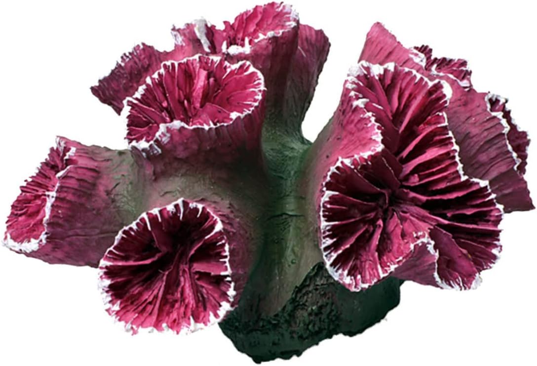 3pcs Aquarium Coral Fake Coral Reef Fish Tank Ornament Fake Coral for Saltwater Tank Artificial Coral Resin Crafts Dog Rubber Chew Stick Fish Tank Decor Purple