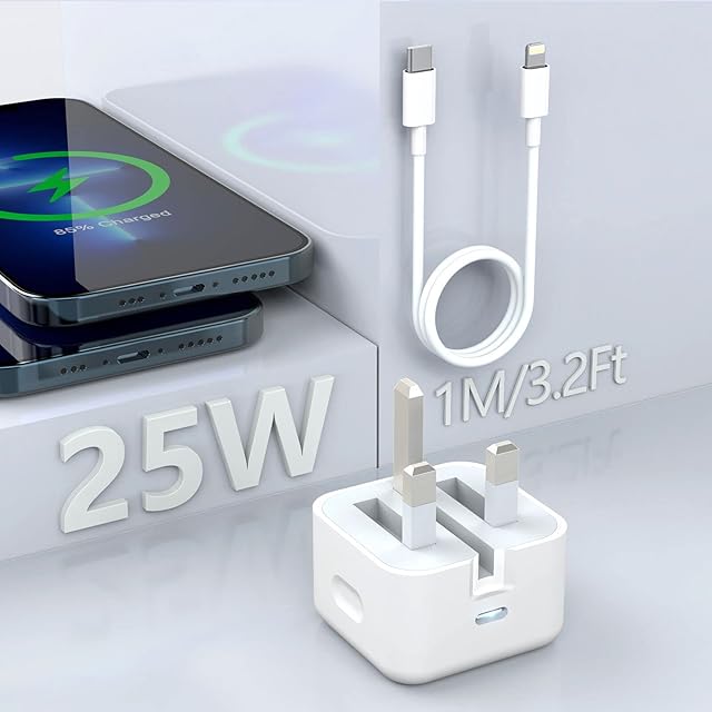 25W iPhone USB C Charger Plug Type C iPhone CableApple MFi Certified iphone USB C Fast Charge Compatible with iPhone 12/12 Mini/12 Pro Max/SE 2020/11, Pad etc