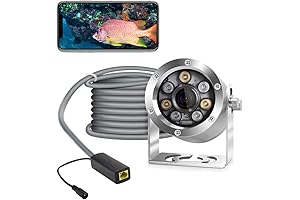 Cámara subacuática 5MP CMOS 100° Cámara de estanque HD gran angular con...