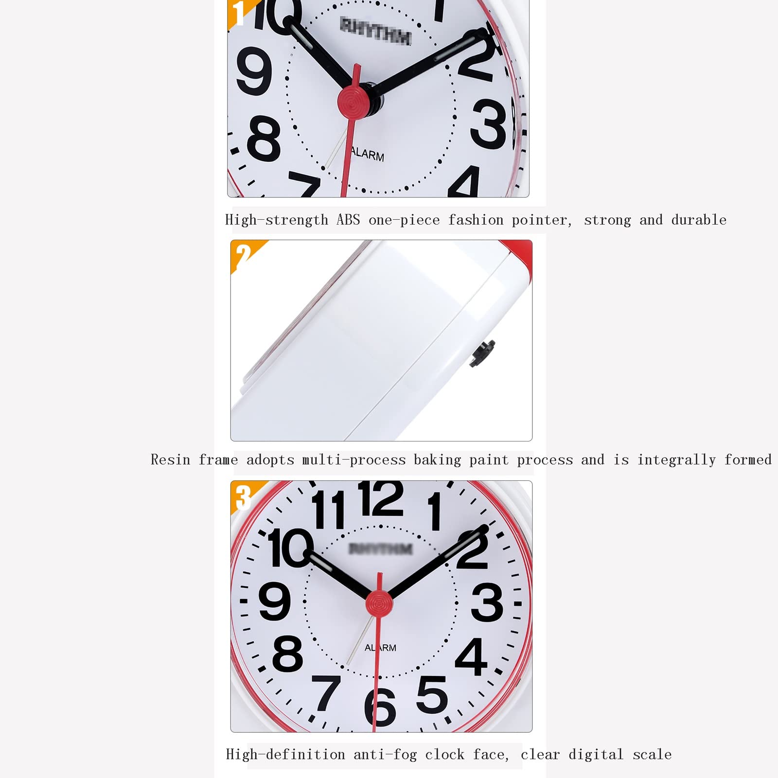 Sveglia da Comodino Sveglia Camera Da Letto E Casa Orologio Digitale(Red)