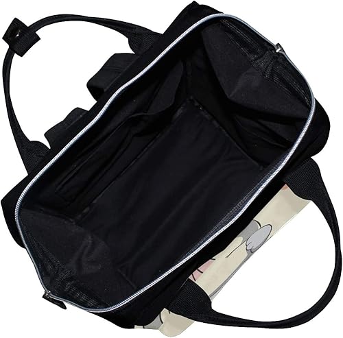 Miniatura 7 de Bolsa de pañales Mochila Pretty Smiling Elephant Casual Daypack Bolsas de pañales multifuncionales, Multi, Mochilas Daypack