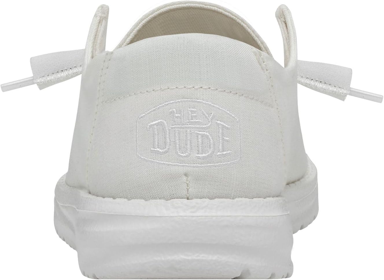 HEYDUDE Women's Wendy Slub Canvas Slip On Loafer | Elastic Laces image 5