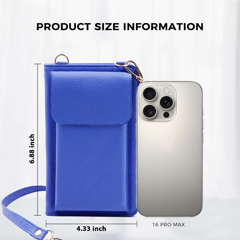 Passport Holder for Travel，Passport Holder & Neck Wallet with RFID Blocking,Hidden Neck Pouch for Travel- Holds Passports, Cards, Tickets, ID, Cash(Blue image 3