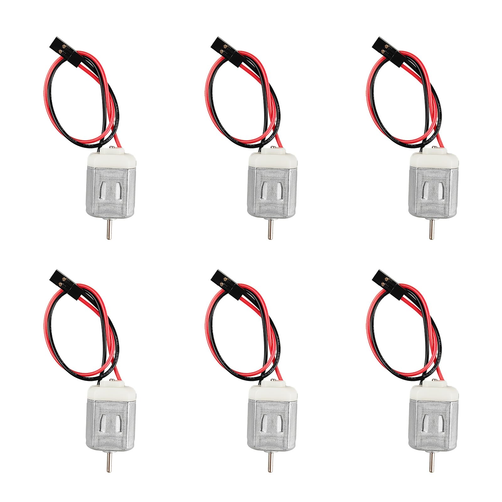 1V-6V DC Type 130 Micro Motor for Arduino, Hobby Projects, Robotics, STEM Kits, Drones, and Small Electronics DIY (Pack of 6PCS) EK1894