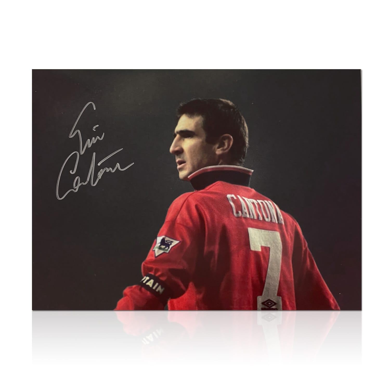 Exclusive Memorabilia Eric Cantona Signed Manchester United Football Photo