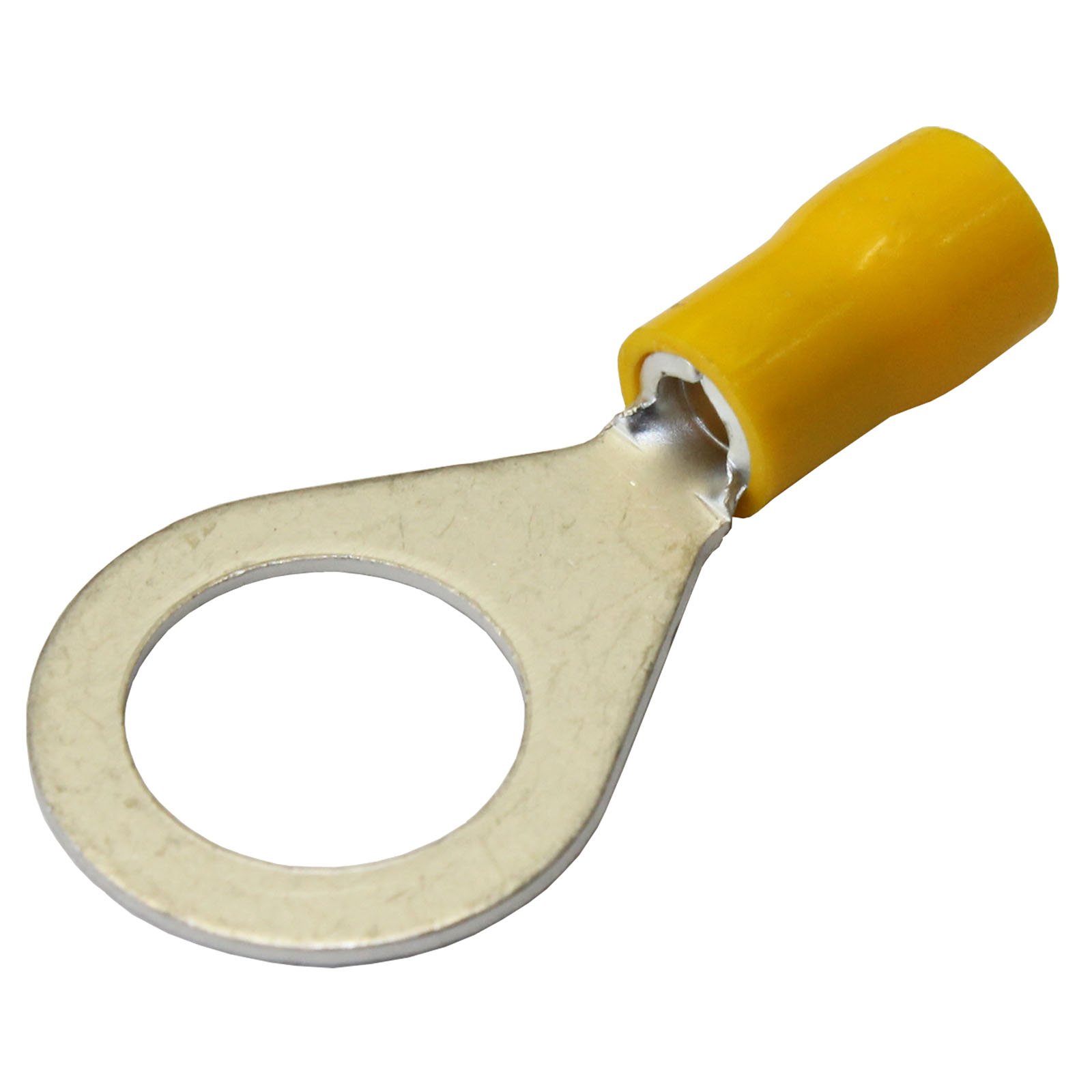All Trade Direct 20 x Yellow 13.0mm Ring Insulated Wire Connector Electrical Crimp Terminal
