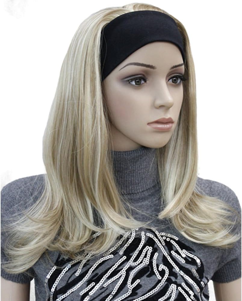 Lydell Long Straight Wave Headband Synthetic Wigs Blonde Highlighted Wigs (L16/613)