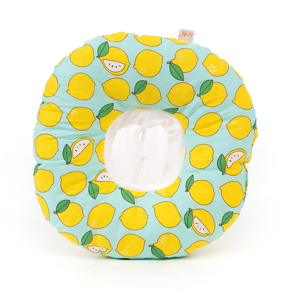 FANSU Recovery Collar for Cat, Recovery Collar Dog Round Donut Adjustable Soft Protective Neck Collar Pet for Puppy Kitten (Lemon,XS) — image 1