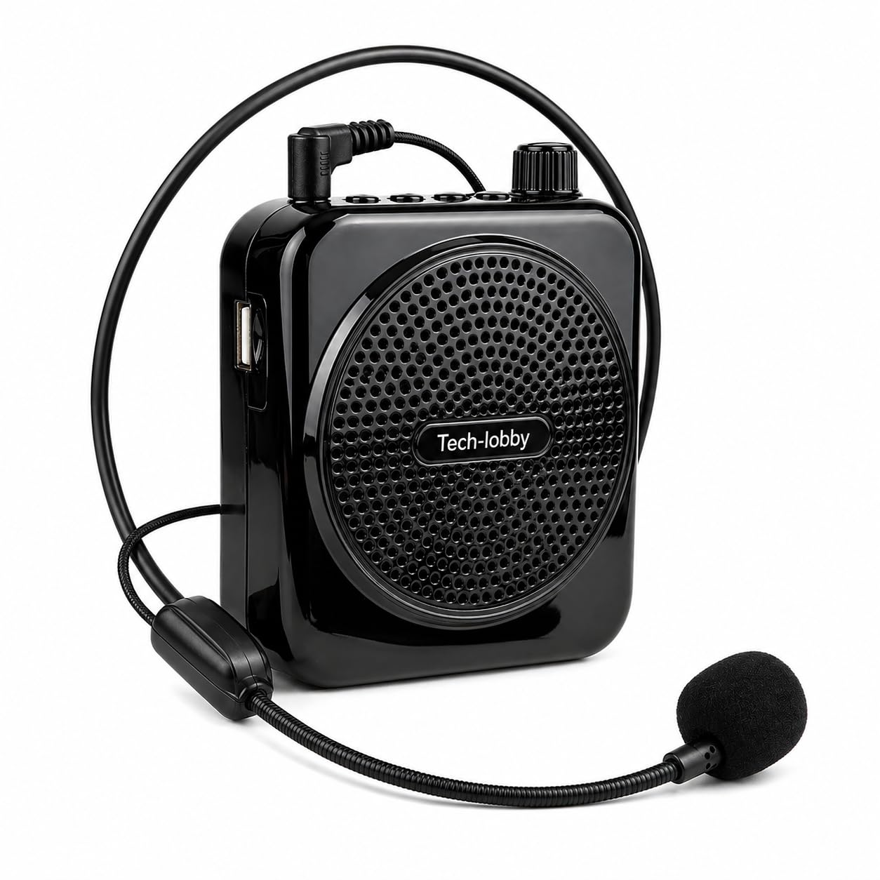 Tech-Uniuqe Voice Amplifier with Belt Portable Rechargeable Bluetooth Speaker with Wired Headset Mic, PA System, Karaoke Singing, Personal Voice Amplifier for Teachers, Guides, Trainer-image-40