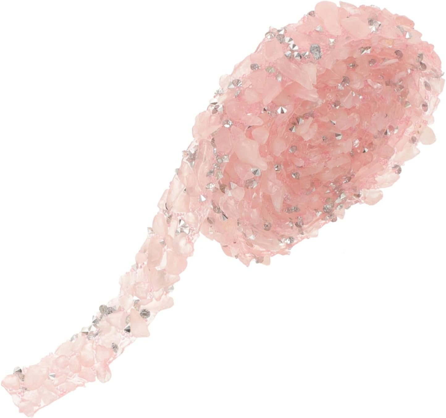 Uonlytech Rhinestone Gravel Ribbon Trim Delicate Costume Accessories for Crafts Clothing Wedding Decorations and More