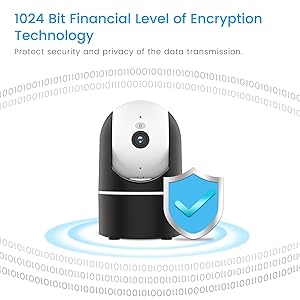 Indoor Smart Home Security Camera with Starlight, 1080p HD Pet Camera with Phone App,2.4GHz with Night Vision,Baby Monitor with Motion Detection,Auto Tracking, SD Card &Cloud Storage, Works with Alexa