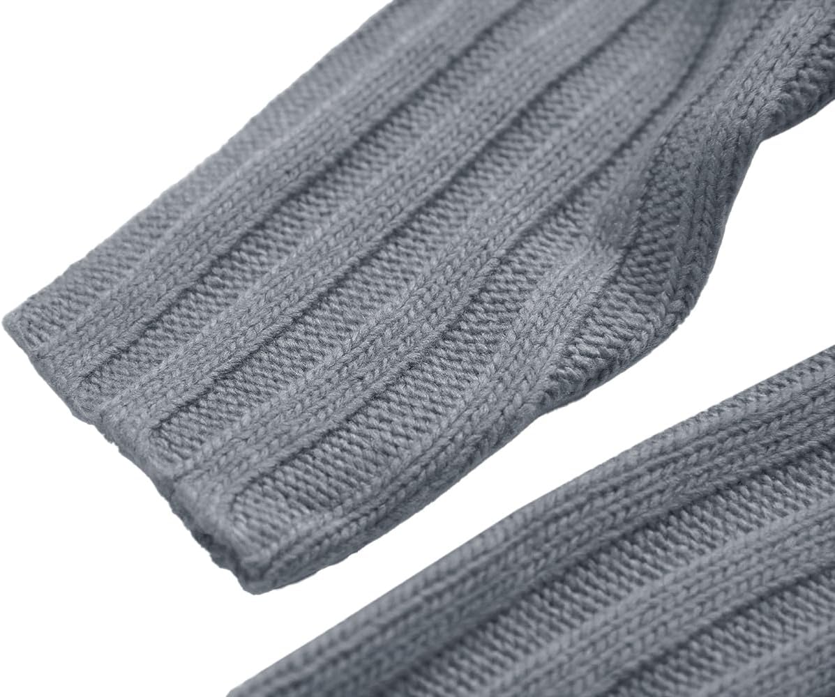 Gafeng Mens Turtleneck Sweaters Winter Thick Ribbed Knit Loose Fit Chunky Thermal Cable Pullover Knitwear - Image 5