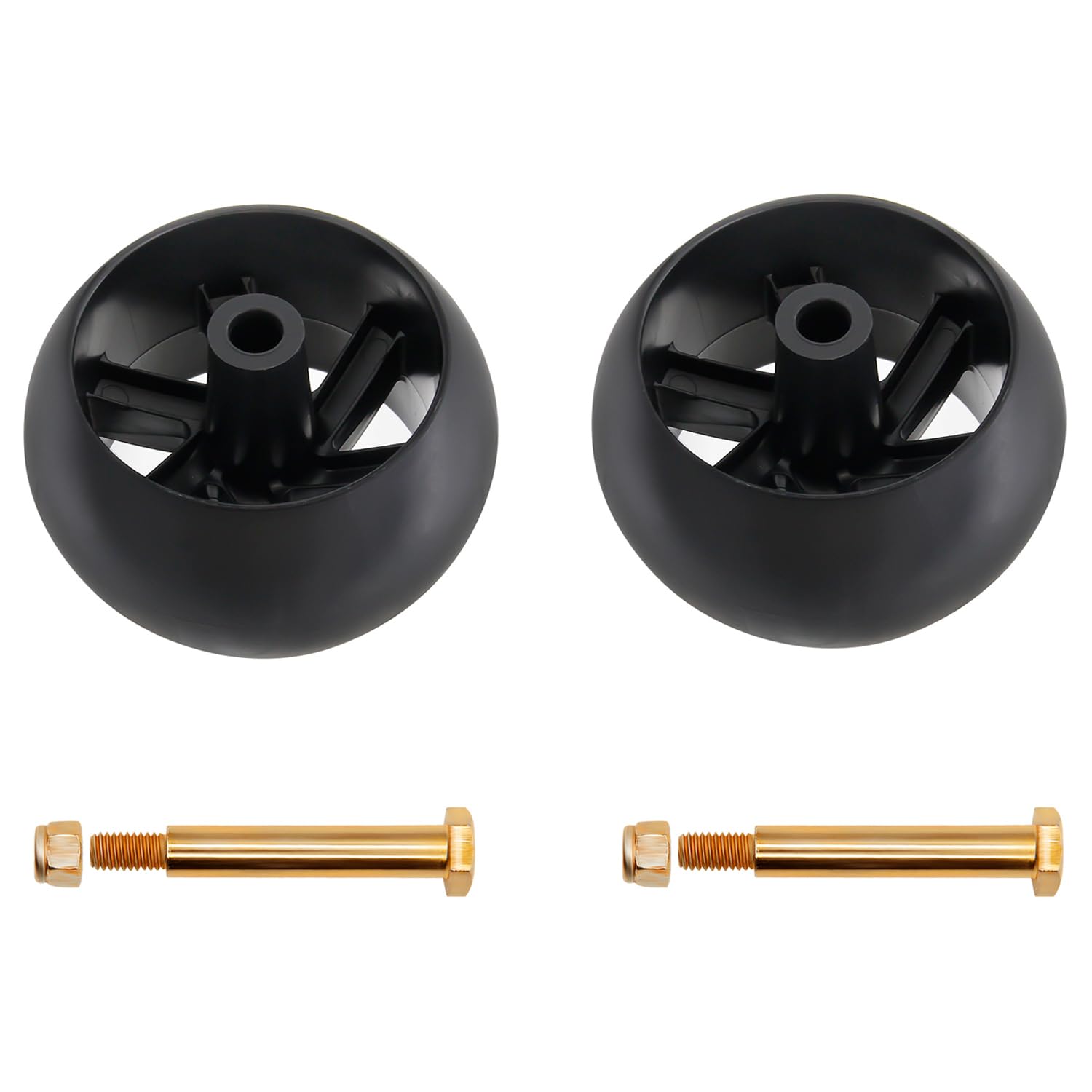 2 ruedas de calibre de cubierta 532174873 para MTD 174873 133957 532133957 734-3058, AYP Husqvarna 532174873 589527301, Cub Cadet 753-04856A Tractores de césped y para la mayoría de 10 Cubiertas de