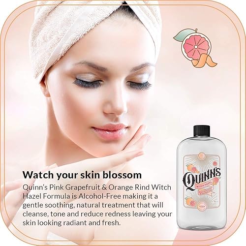 Miniatura 5 de Quinn's Pure Castile - Jabón líquido orgánico de menta, 32 onzas y Quinn's sin alcohol, pomelo rosa y cáscara de naranja, hamamelis con aloe vera,