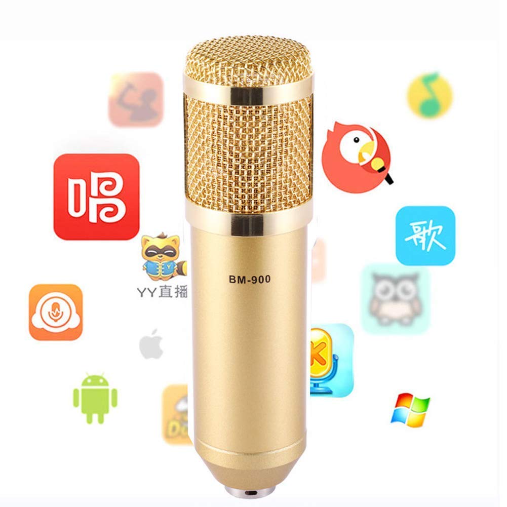 Carte Son en Direct Ensemble de Microphones Microphone à condensateur Ancre Microphone à condensateur pour Ordinateur
