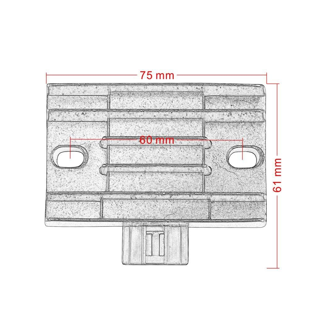 Rectificador regulador Voltaje Rectificador Regulador De Voltaje para Motocicleta, para Ya&maha YS125 YS150 YBR150 YZFR15 YZF R15 YS YBR 125 150 54B-H1960-00 2GS-H1960-00