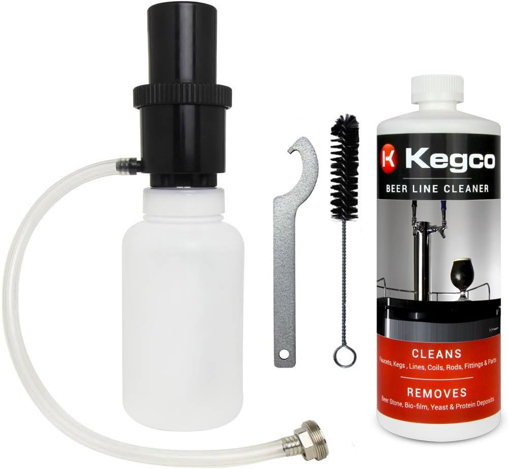 Kegco Beer Line Cleaning Kit, 1 Qt. Bottle w/ 32 oz