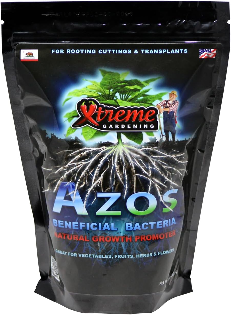 Xtreme Gardening AZOS 8 lb – Beneficial Nitrogen-Fixing Bacteria for Plants & Trees – Natural Root & Growth Promoter for Cloning, Seedlings & Transplants